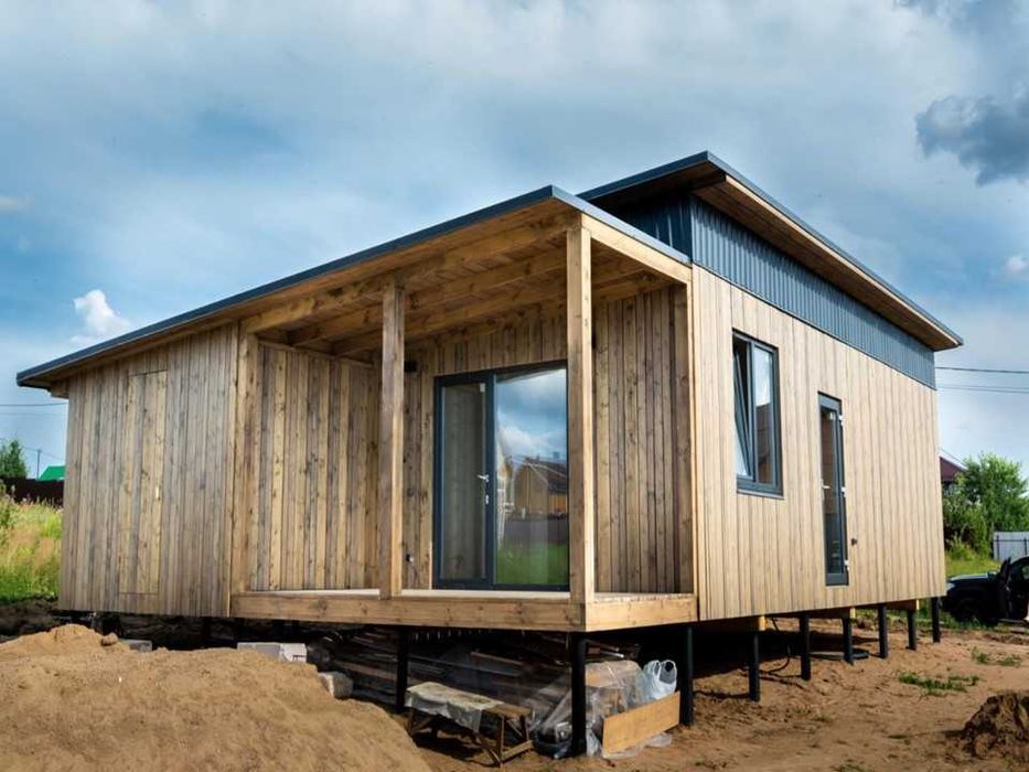Casa de Madeira T1 Bungalow, Pré-Fabricada