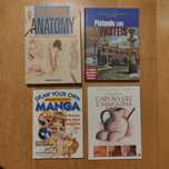 Lote de 4 Livros de Aprendizagem de Arte