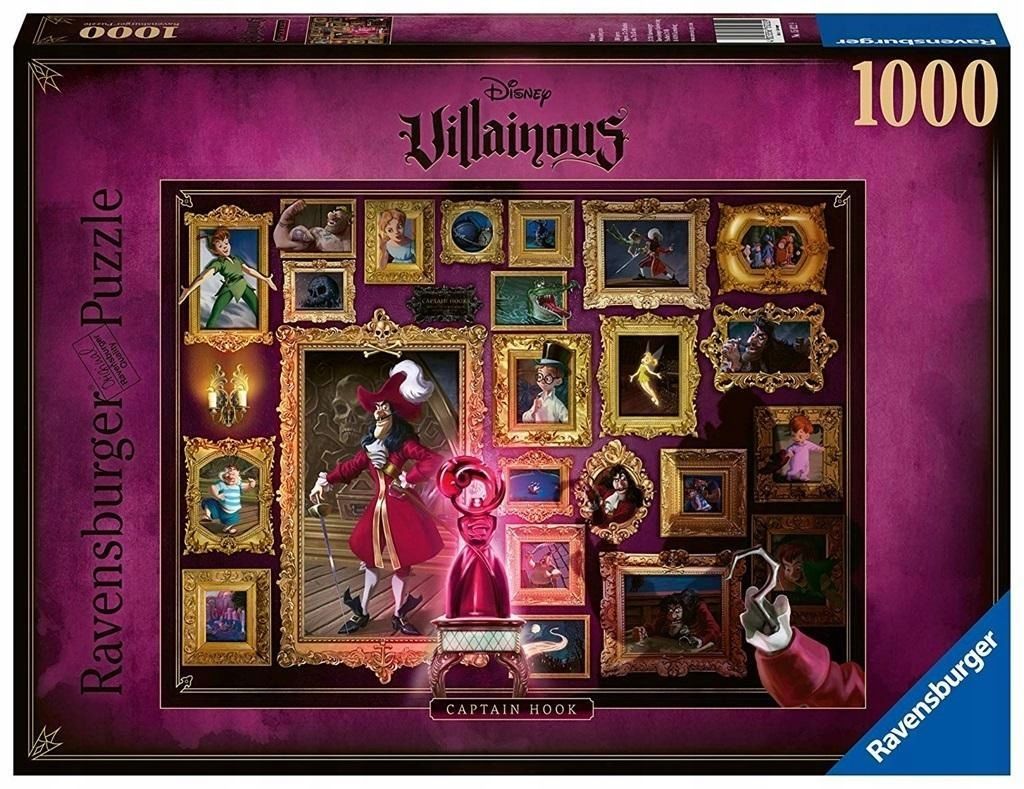 Puzzle 1000 Villainous. Kapitan Hook, Ravensburger