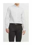 Męska Koszula JACK&JONES Slim Fit XS Z Długim Rękawem Biała