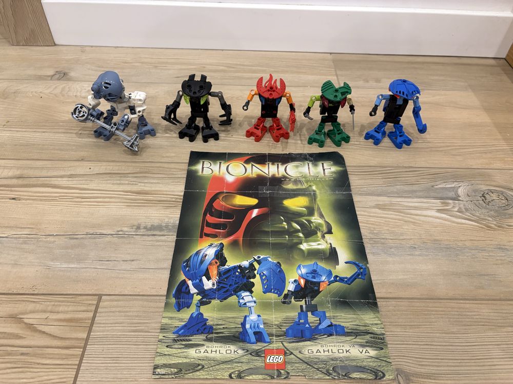 Lego Bionicle 8550, 8552, 8554, 8555, 8582