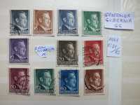 11szt. znaczki Fi71 /82 GG Niemcy 1941r. Hitler Rzesza PMW Gubernia