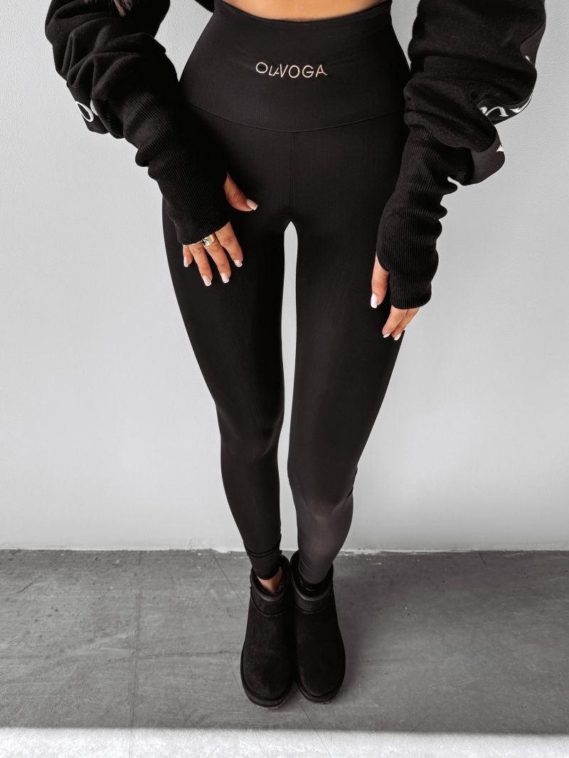 Legginsy rebow czarne XS S M O La voga