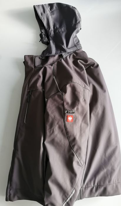 Kurtka softshell zimowa Engelbert Strauss e.s motion 2020, szara, XXXL