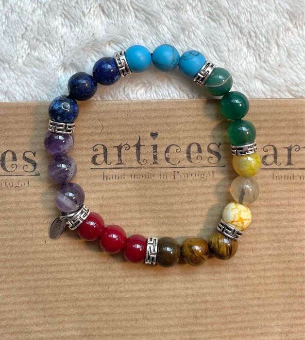 Pulseiras 7 CHAKRAS c/ Pedras Naturais