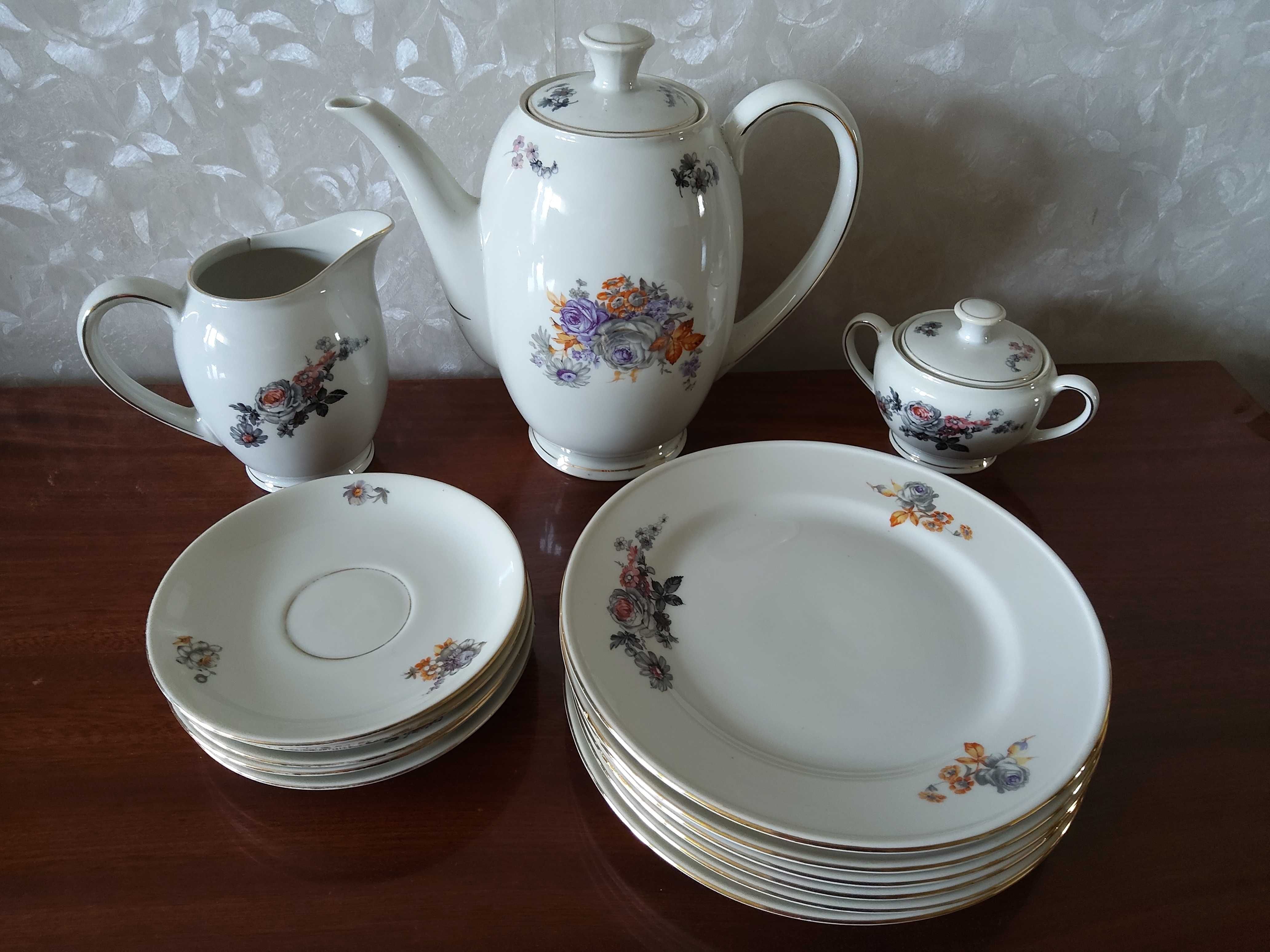 Stara porcelana Koenigszelt lata 1945 - 1954 unikalny wzór