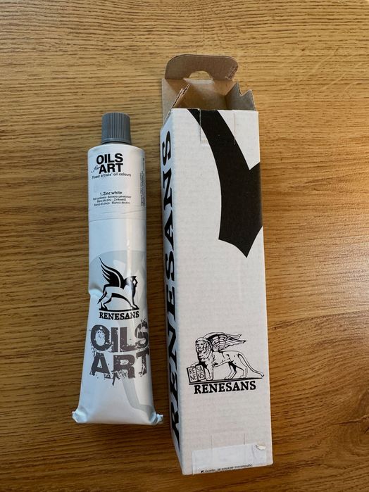 Farba olejna Renesans Zinc White 140ml Oils for arts - okazyjna cena