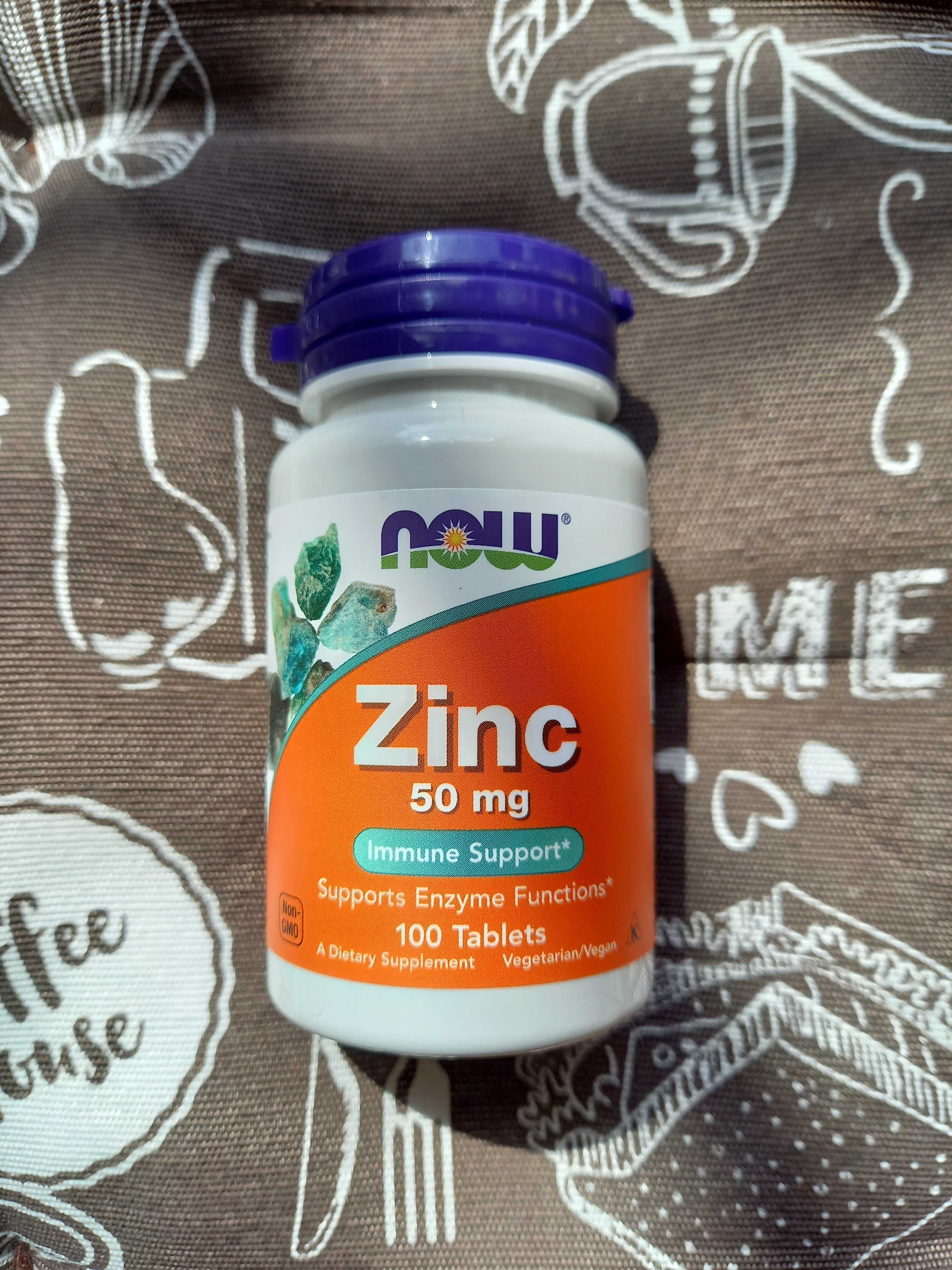Цинк Zinc пиколинат глицинат Picolinate 30 50 мг Now Foods л оптицинк