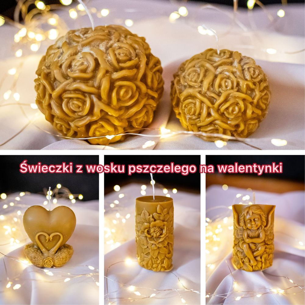 Sprzedam świeczki z wosku pszczelego