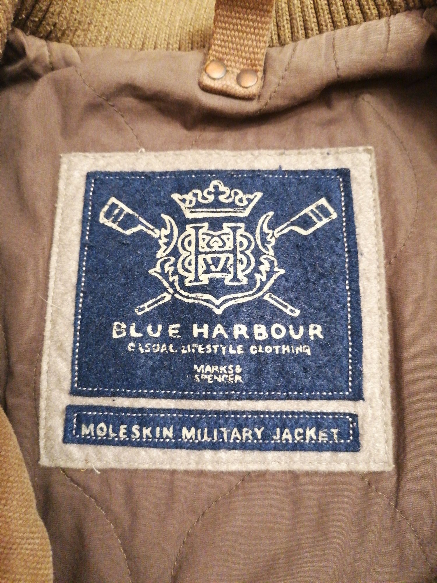 Kurtka beżowa męska sztruks, moleskin military jacket