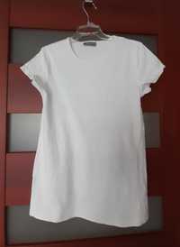 Bluzka biała koszulka bawełna krótki rękaw Decathlon 158-164 cm
