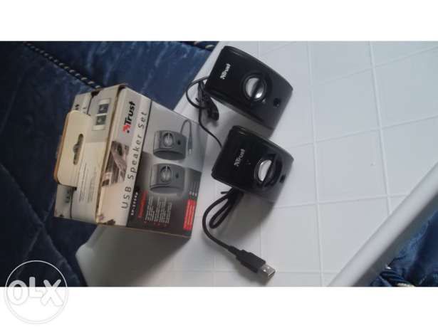 Mini colunas usb