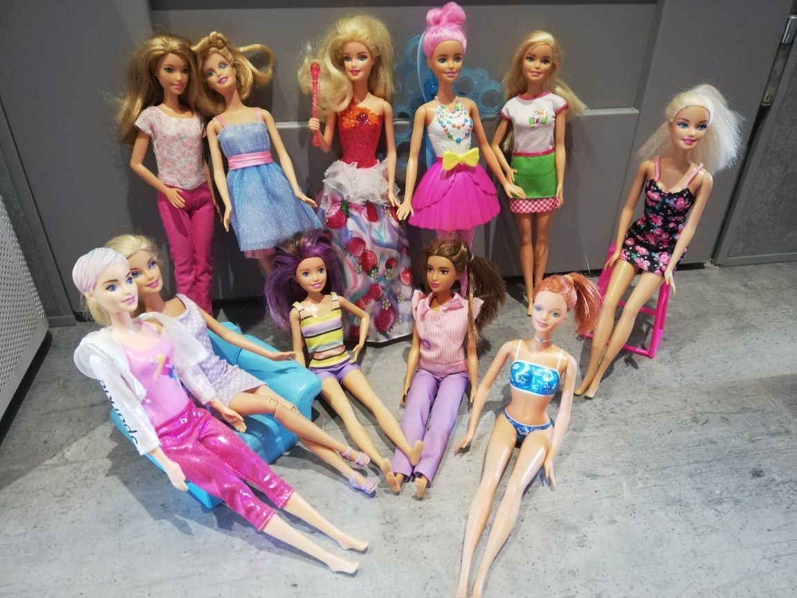 Zestaw lalek Barbie Mattel x 10 lalka Barbie