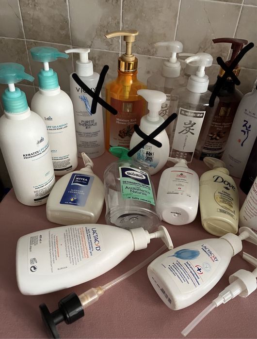 Пустые баночки емкости с дозатором