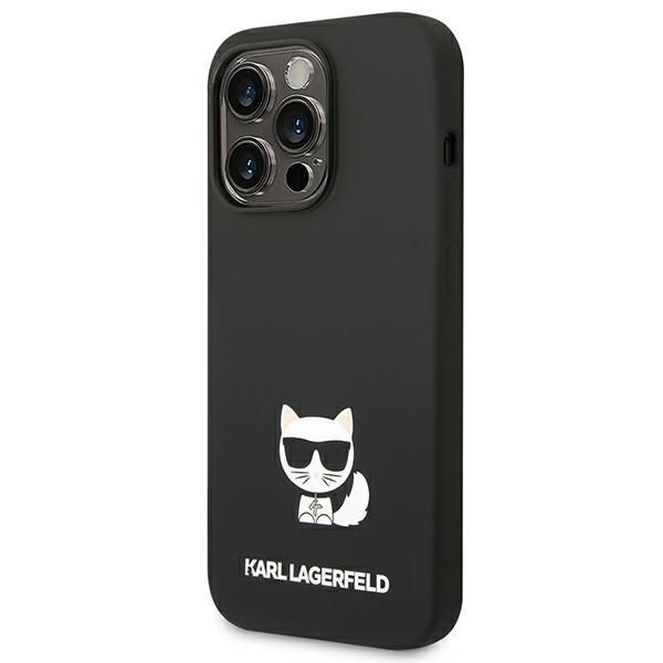 Etui Karl Lagerfeld dla iPhone 14 Pro 6,1" - Czarny Silicone Choupette
