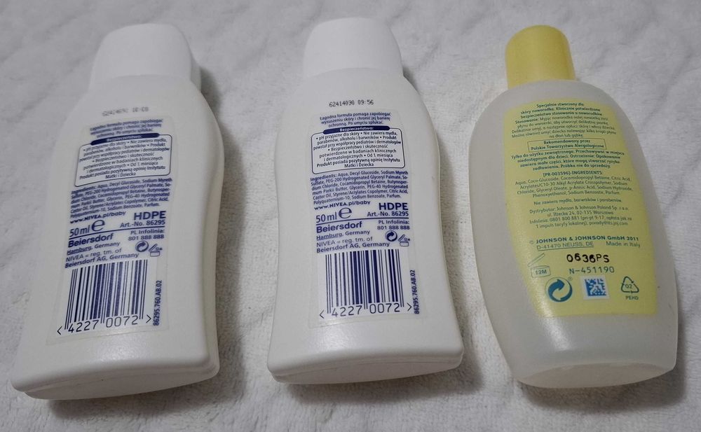 Buteleczki plastikowe 50ml, 10,5cm, 3szt (Kreatywne, Pojemniki)