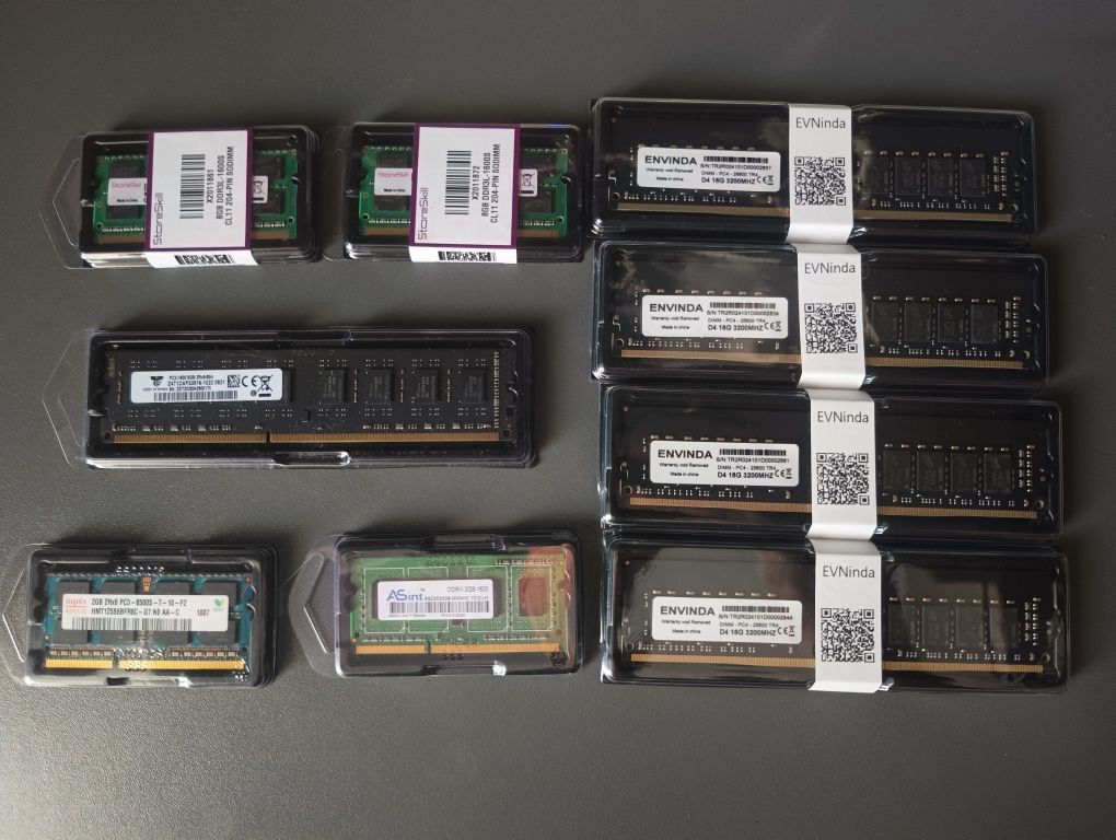 Оперативная память DDR1 DDR2 DDR3 DDR4 НОВАЯ и б/у