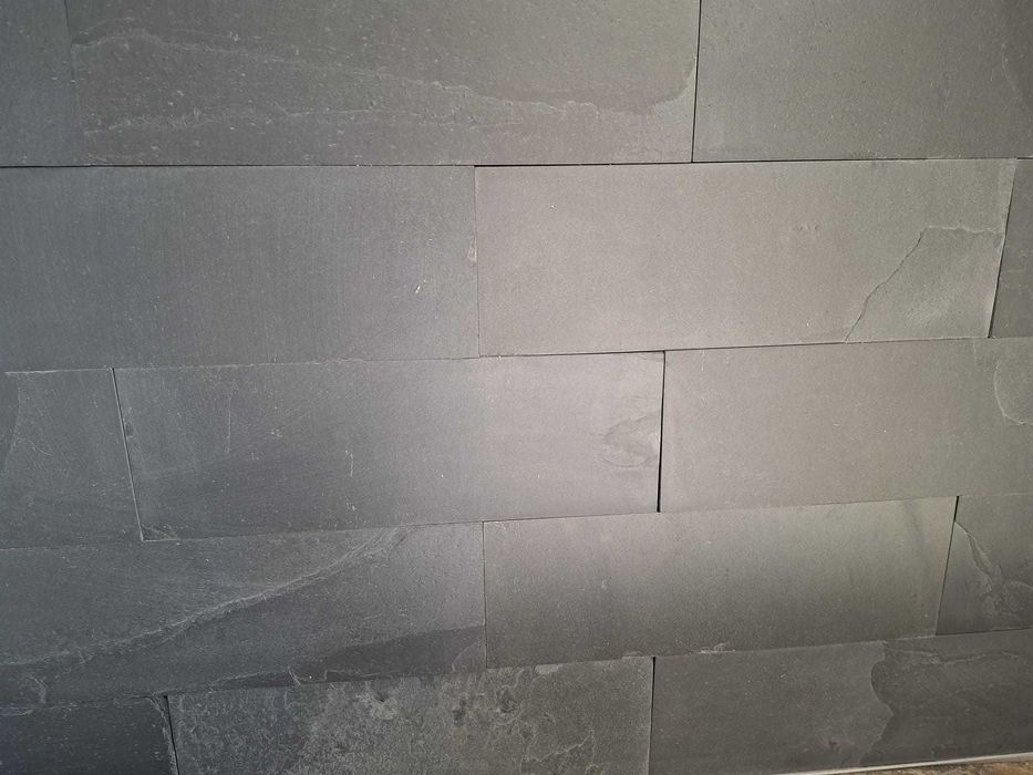 Kamień Dekoracyjny Naturalny Łupek Elewacyjny 30x10 Mattle Black
