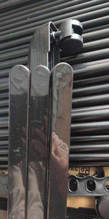 Suszarka na pranie 4 poziomy, składane skrzydła 63,5x128x173 cm czarna