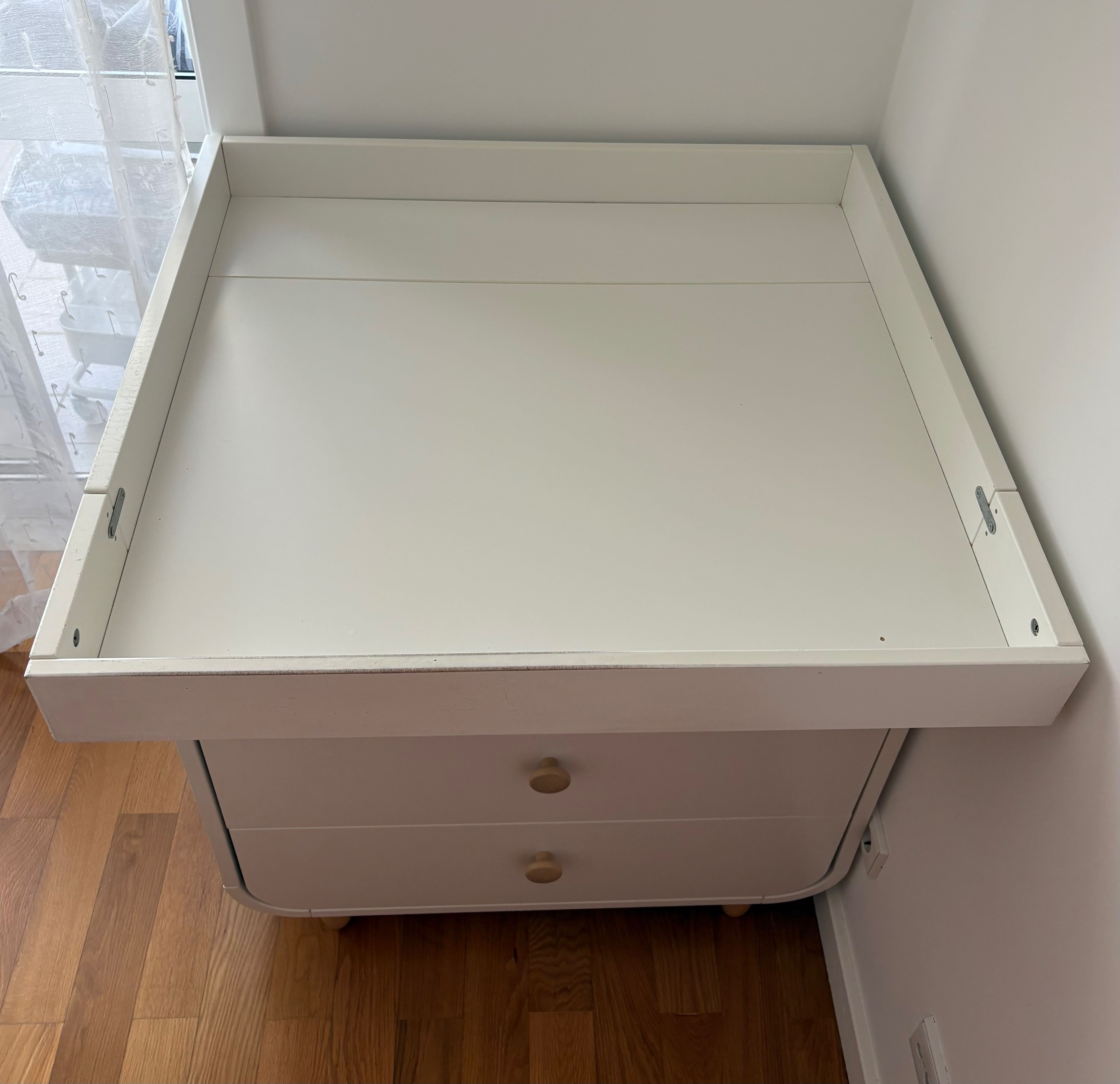 Trocador com gavetas, branco, Myllra IKEA