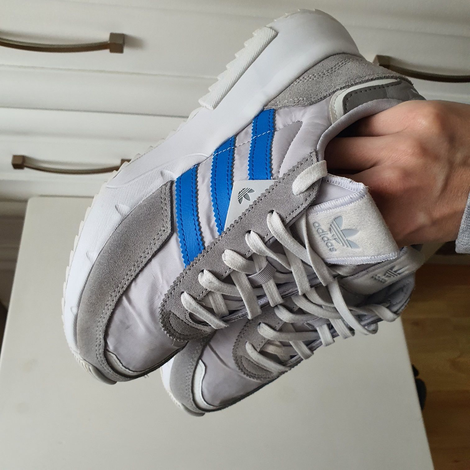 Sneakersy Adidas Retropy F2 J GX9233 Szary