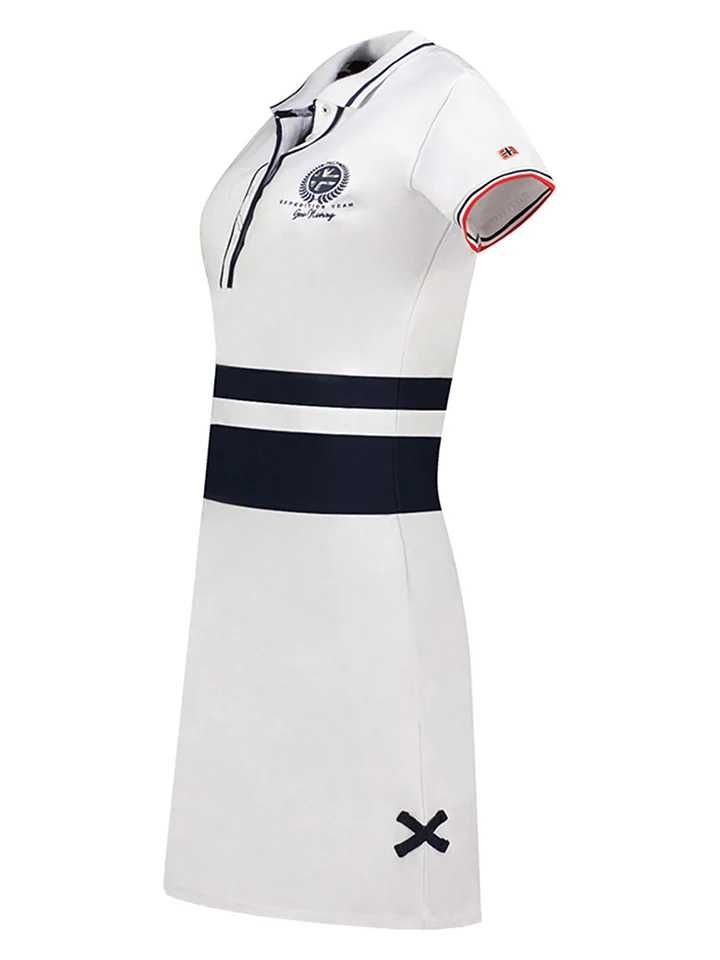 Sukienka polo w kolorze białym Geographical Norway