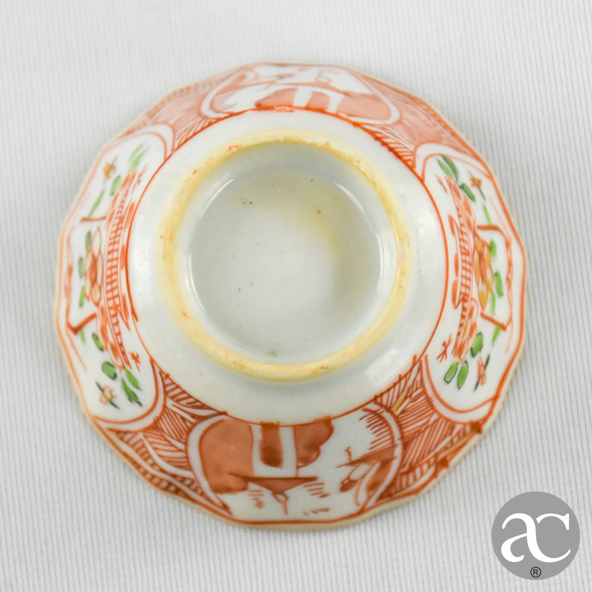 Taça e pires Porcelana China, Amsterdam Bont, Qianlong, Sec. XVIII