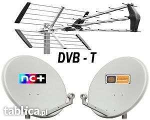 Ustawianie naprawa montaż anten naziemnych DVB-T2 HEVEC, satelitarnych