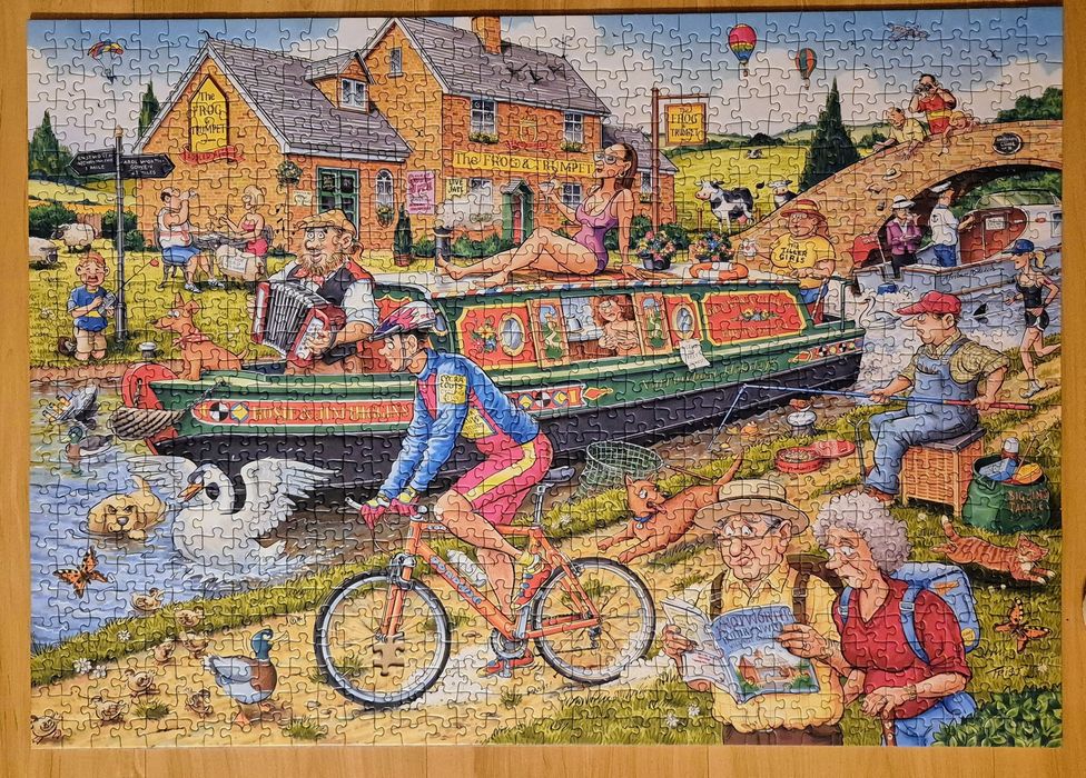 Puzzle Ravensburger 1000 - By The Canal (-1)