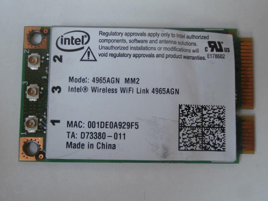 HP Pavilion DV9700 - Placa Wireless WiFi Intel 4965AGN MM2