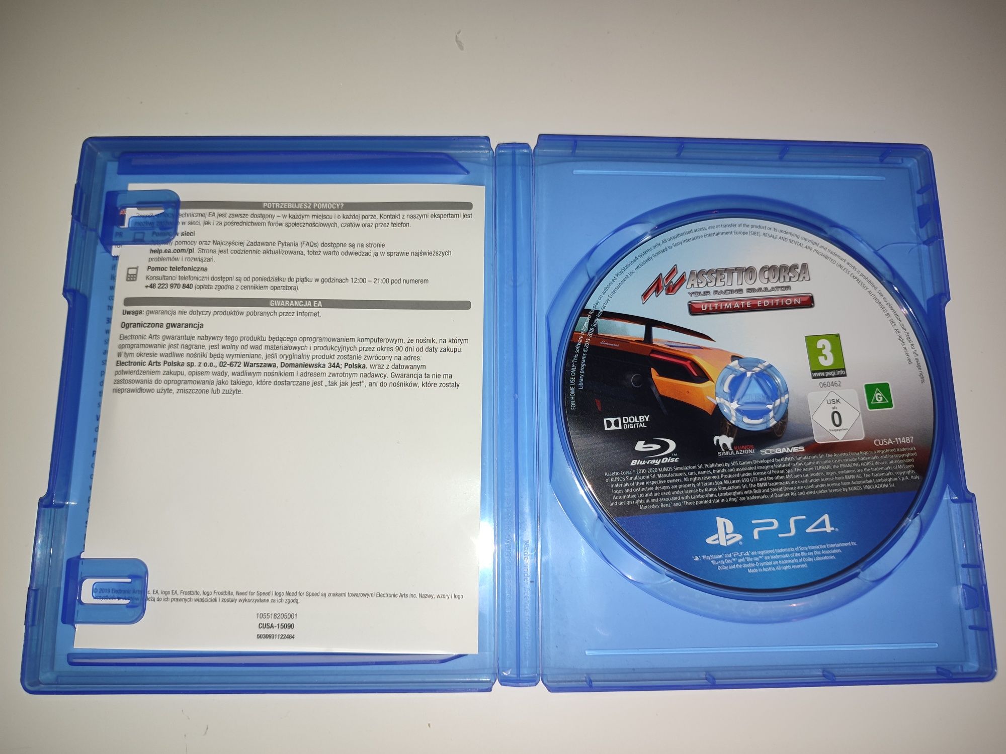 Gra PS4 Assetto Corsa Ultimate Edition gry PlayStation 4 UFC Mafia NFS