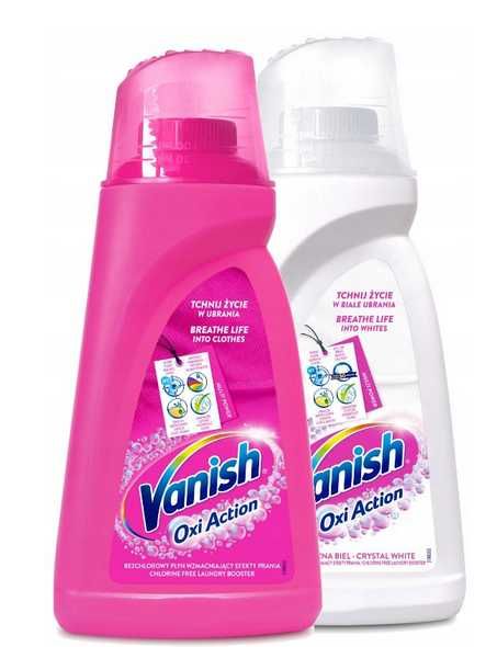 Zestaw Vanish Oxi Action Odplamiacz do białych tkanin 2 l + kolor 1L