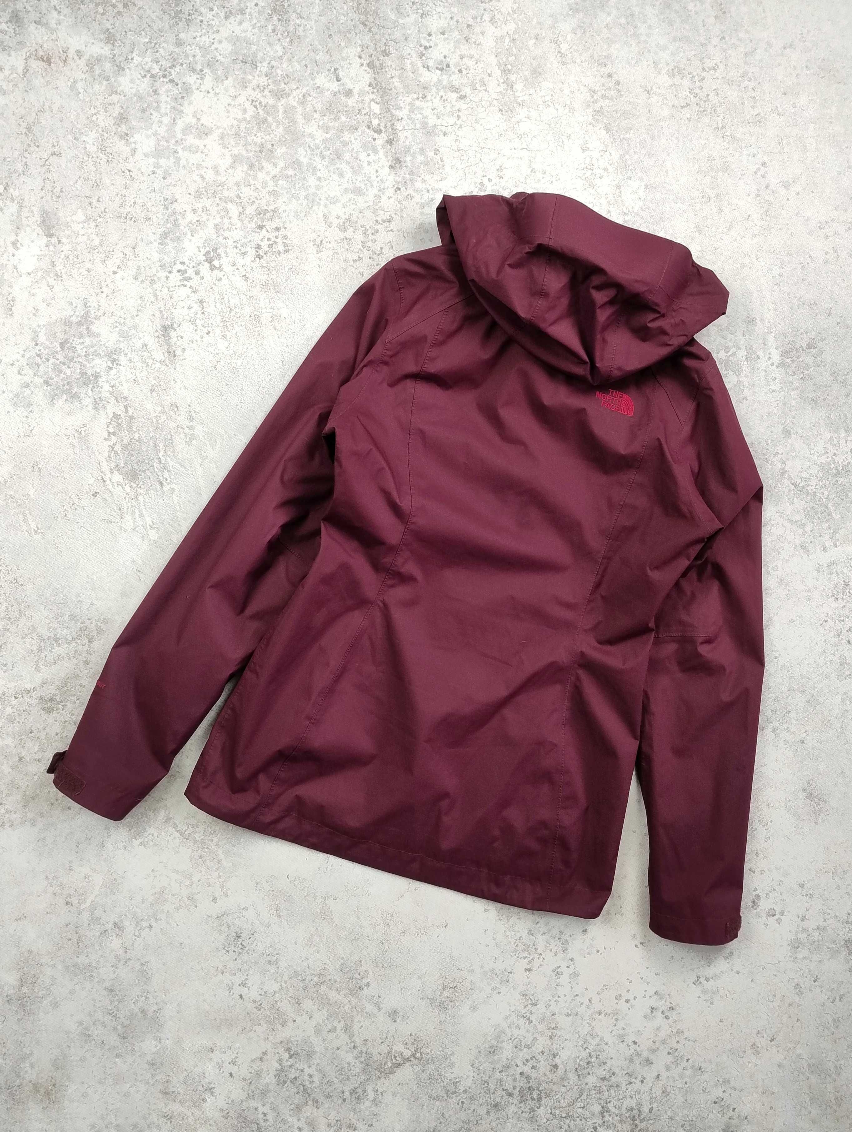 The North Face bordowa kurtka DryVent XS damska przeciwdeszczowa