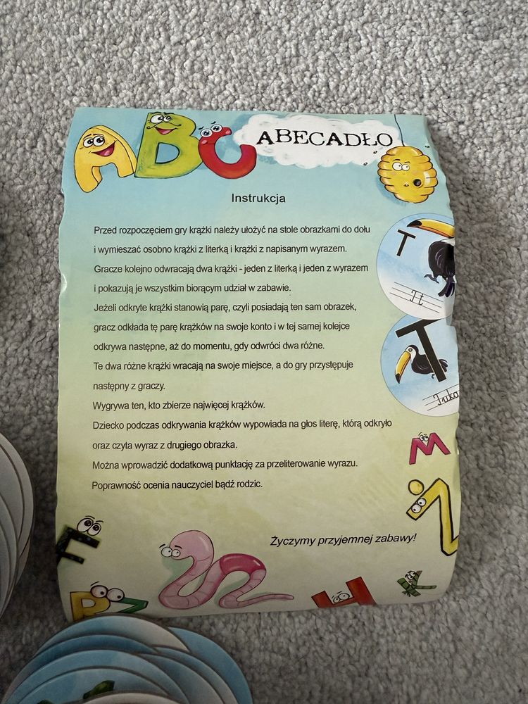 Gra pamięciowa „Abecadło”