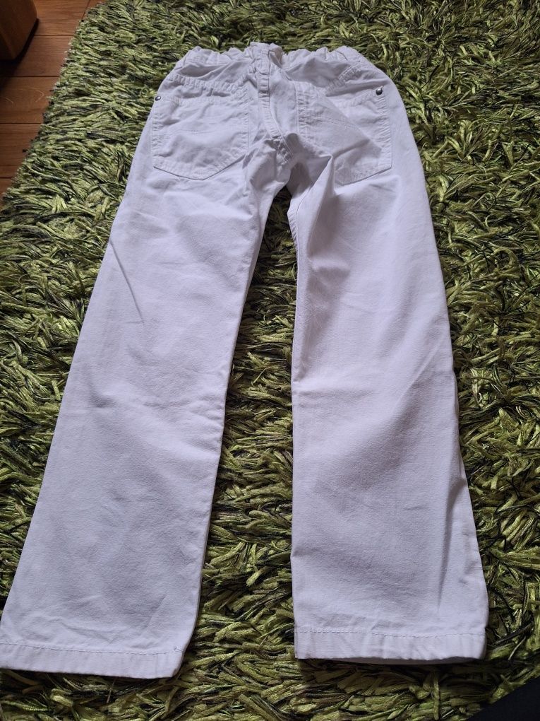Spodnie dla chłopca H&M 116 rozmiar białe