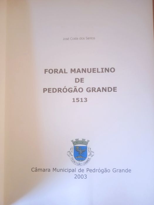 Foral Manuelino de Pedrógão Grande - 1513