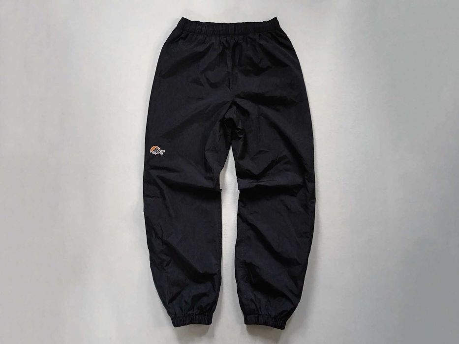 Lowe Alpine Waterproof Nylon Outdoor Rain Pants Trousers Black