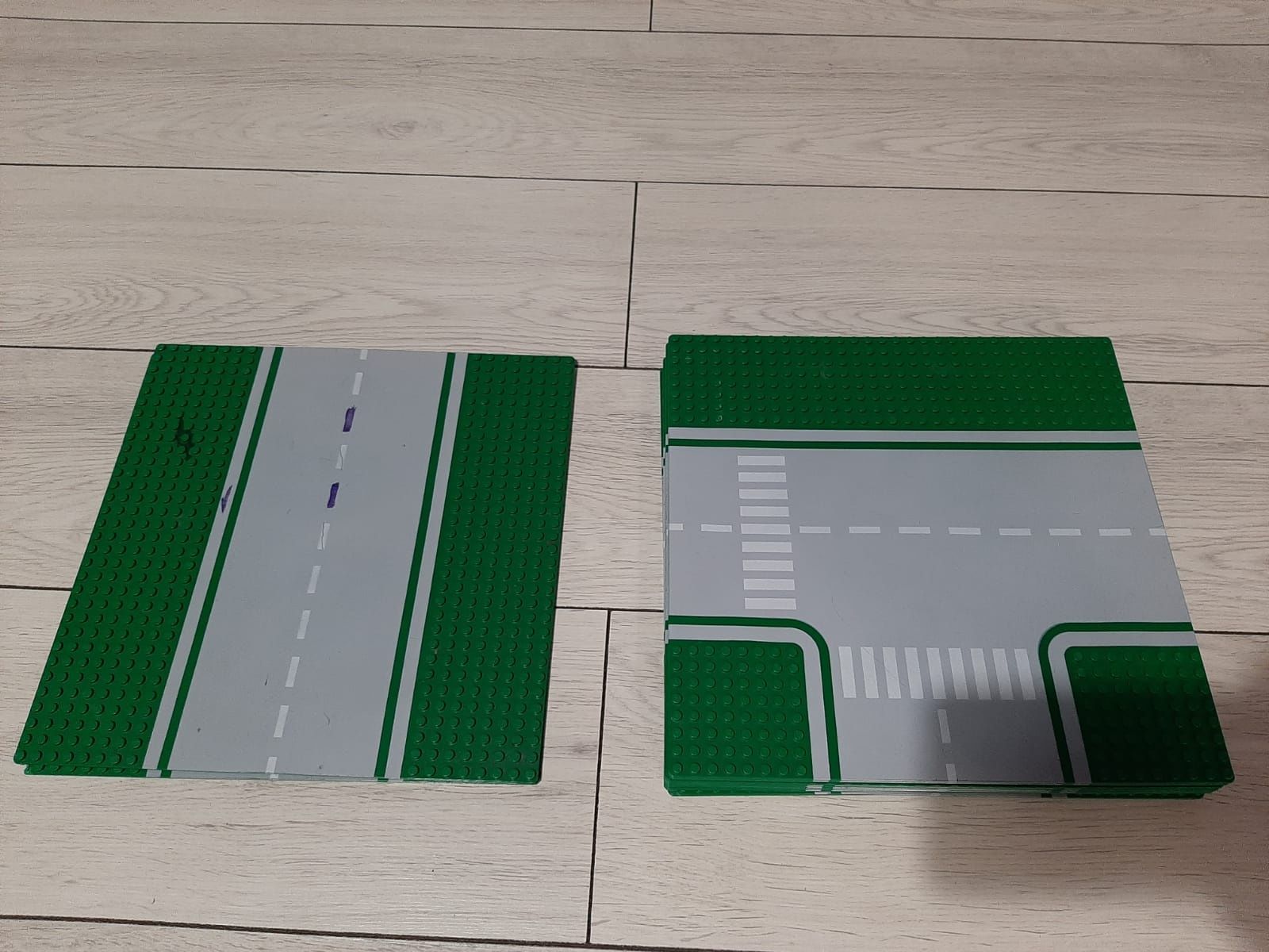 LEGO płyty, baseplate 32x32 droga, uluca, skrzyżowanie, zakręt