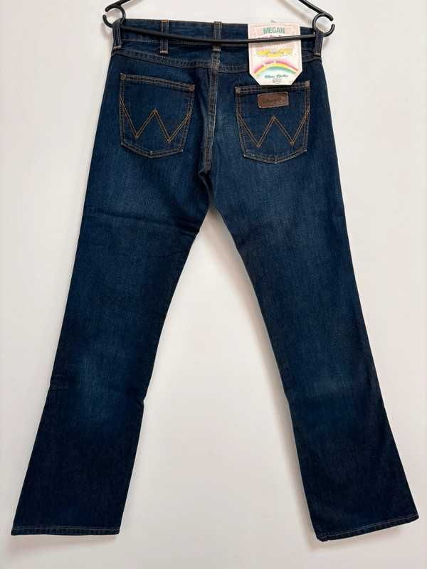 Wrangler Megan W25 L32 Damskie Jeansy Bootcut Dark Blue nowe