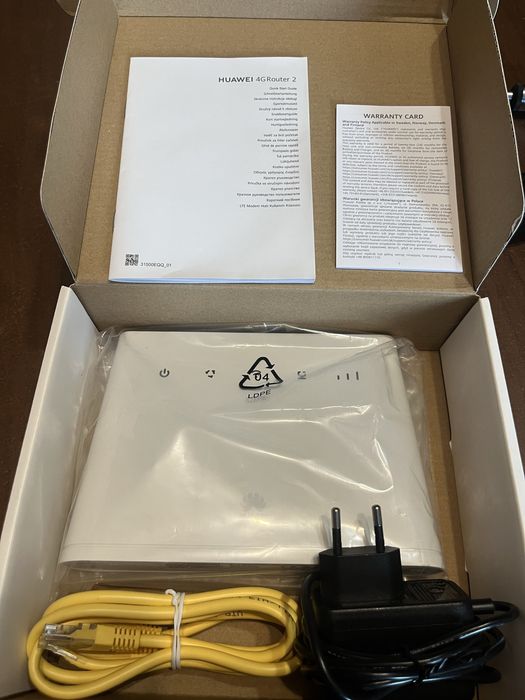 Huawei 4G Router 2 sieci Wi-Fi LAN oraz SIM LTE jak NOWY komplet