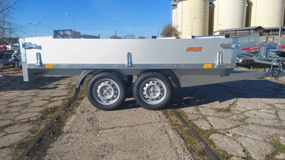 Neptun N7-263 2 Elite  Nowa przyczepa samochodowa 750 kg dmc Brzeg aluminiowe burty