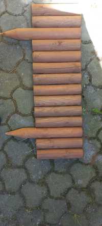 Płotek drewniany rollborder