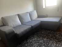 Sofa cinza como novo