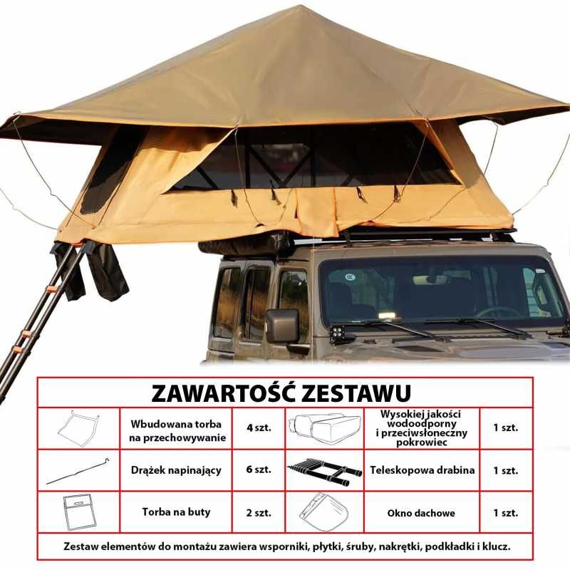 Namiot dachowy EinParts  – Komfort i funkcjonalność na każdej wyprawie