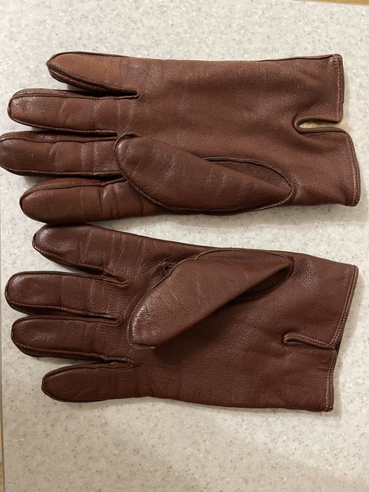 Перчатки шкіряні чоловічі на хутрі р. XL