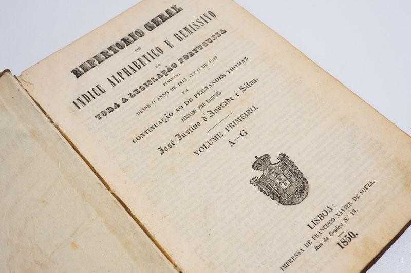 Repertório geral ou índice alphabetico e remissivo de toda a legislaçã
