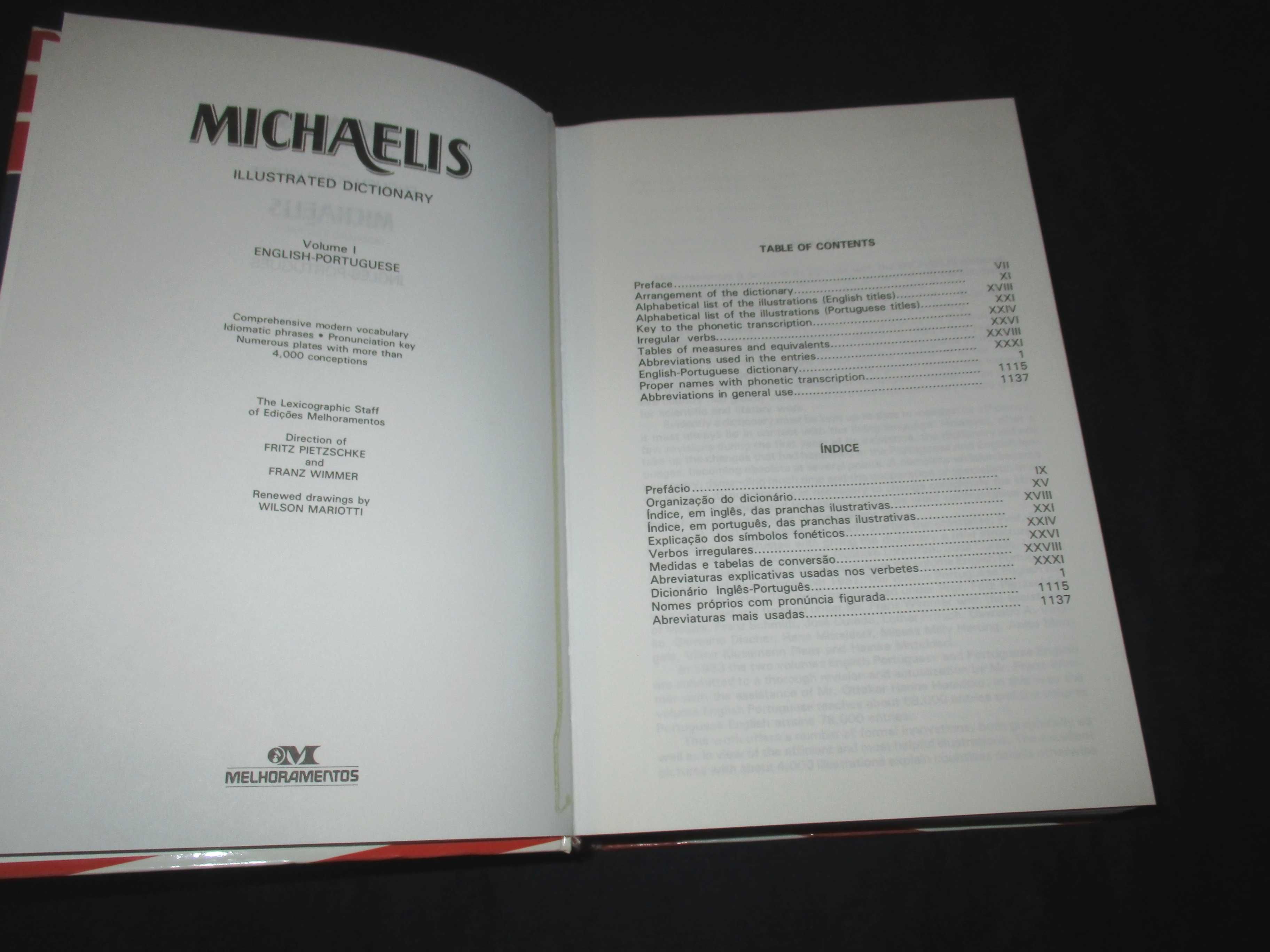 Livro Dicionário Ilustrado Michaelis Inglês Português