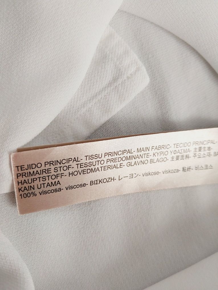 Koszula bluzka Massimo dutti elegancka ozdobne rękawy