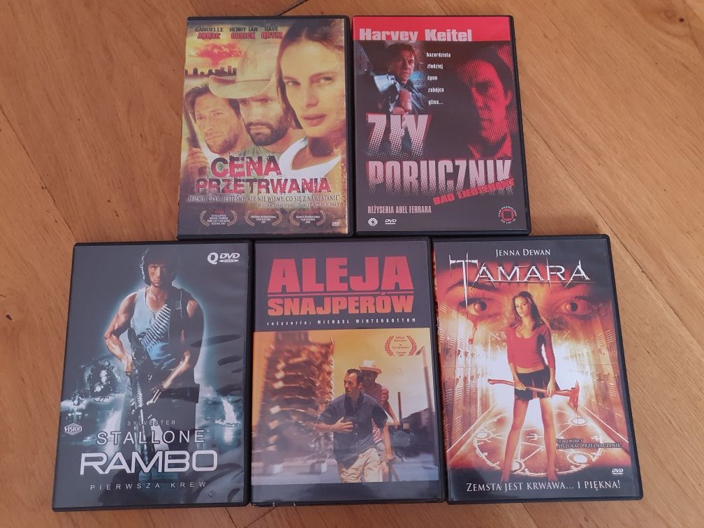 Zestaw filmów na DVD różne rodzaje Rambo