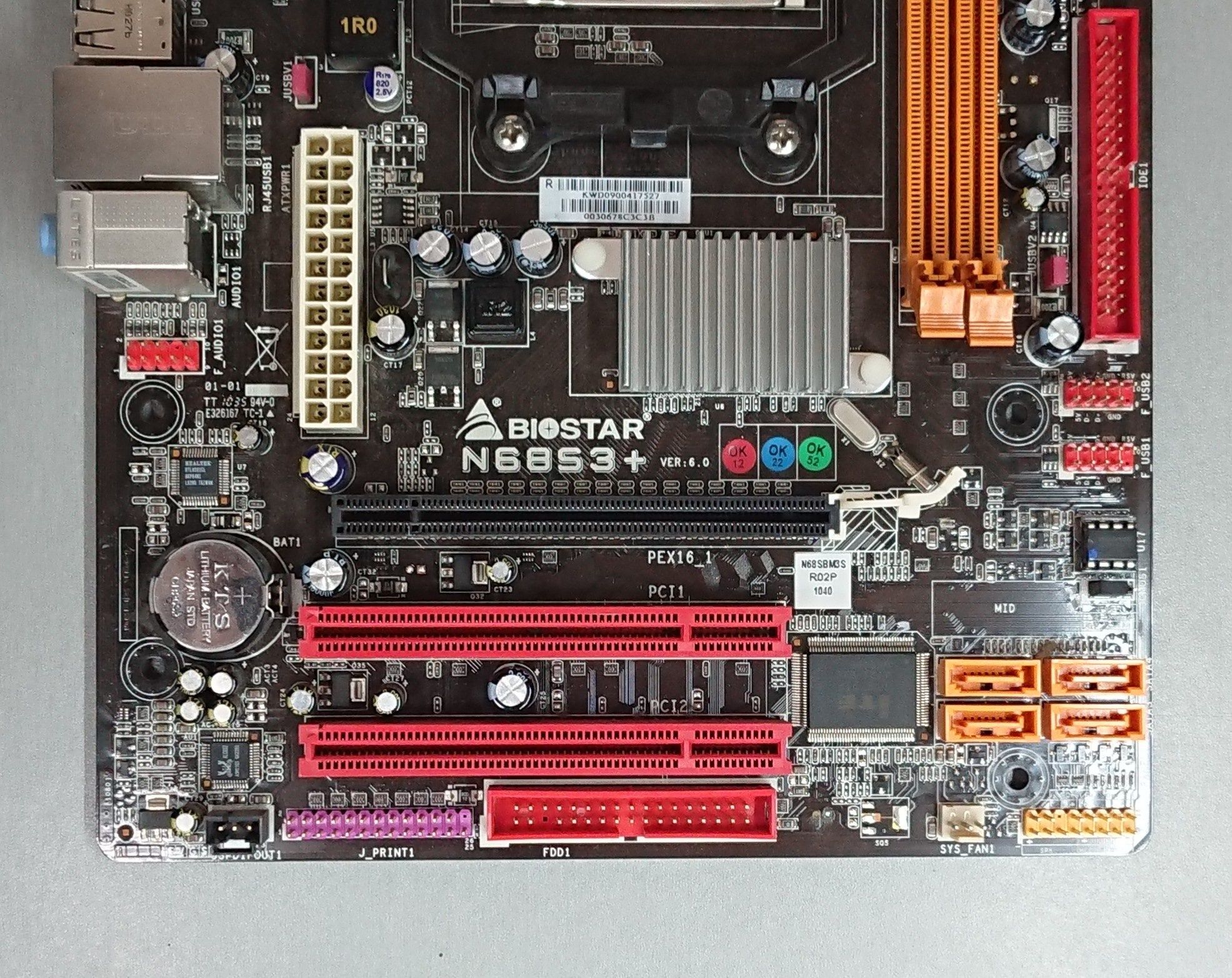 Материнская плата Biostar N68S3+ (sAM3 NVIDIA MCP68S GeForce) Нерабоча